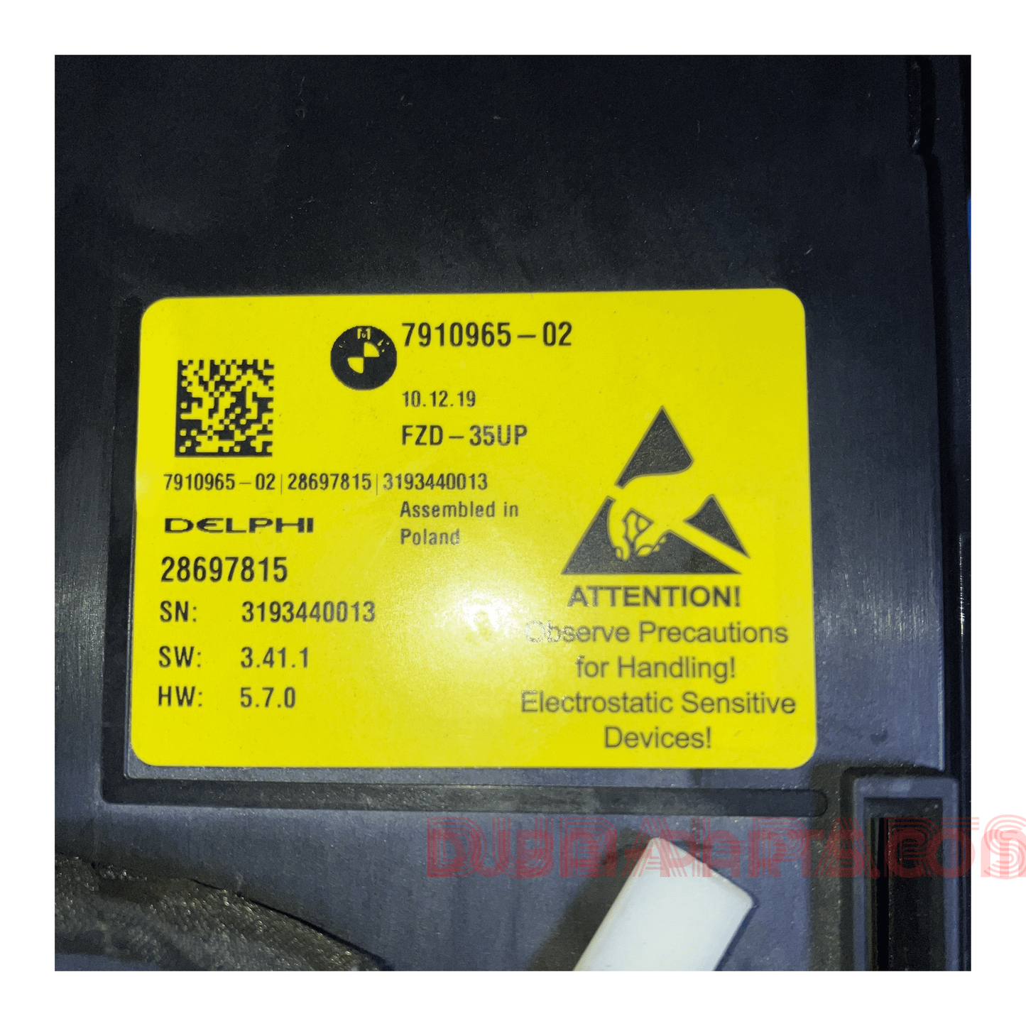 BMW-G20,G21,G22,G26,G30,G31-7910965- 5A3C989-Roof Functional Center Genuine Brand used item