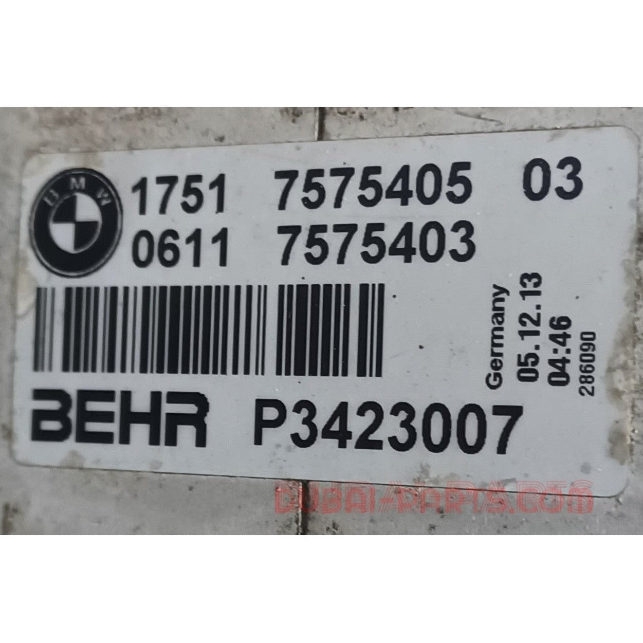 BMW F07 GT,F03 LCi,X6,F16 Intercooler Charge Air Cooler 7575405 Genuine Product Used