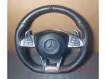 Load image into Gallery viewer, 2014-2018 Mercedes-Benz W205 C-Class AMG C63 Steering Wheel Leather With Switches With Out Air bag