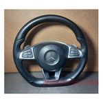 Bild in die Galerieansicht laden, Mercedes-Benz W205 C-Klasse Lenkrad Leder mit Schaltern (2014–2018), ohne Airbag