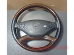 Load image into Gallery viewer, 2007-2012 Mercedes-Benz W221 S-Class Steering Wheel Leather Wood Lane Assist With Switches With Out Air Bag