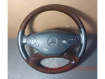 Load image into Gallery viewer, 2007-2012 Mercedes-Benz W221 S-Class Steering Wheel Leather Wood Lane Assist With Switches With Out Air Bag