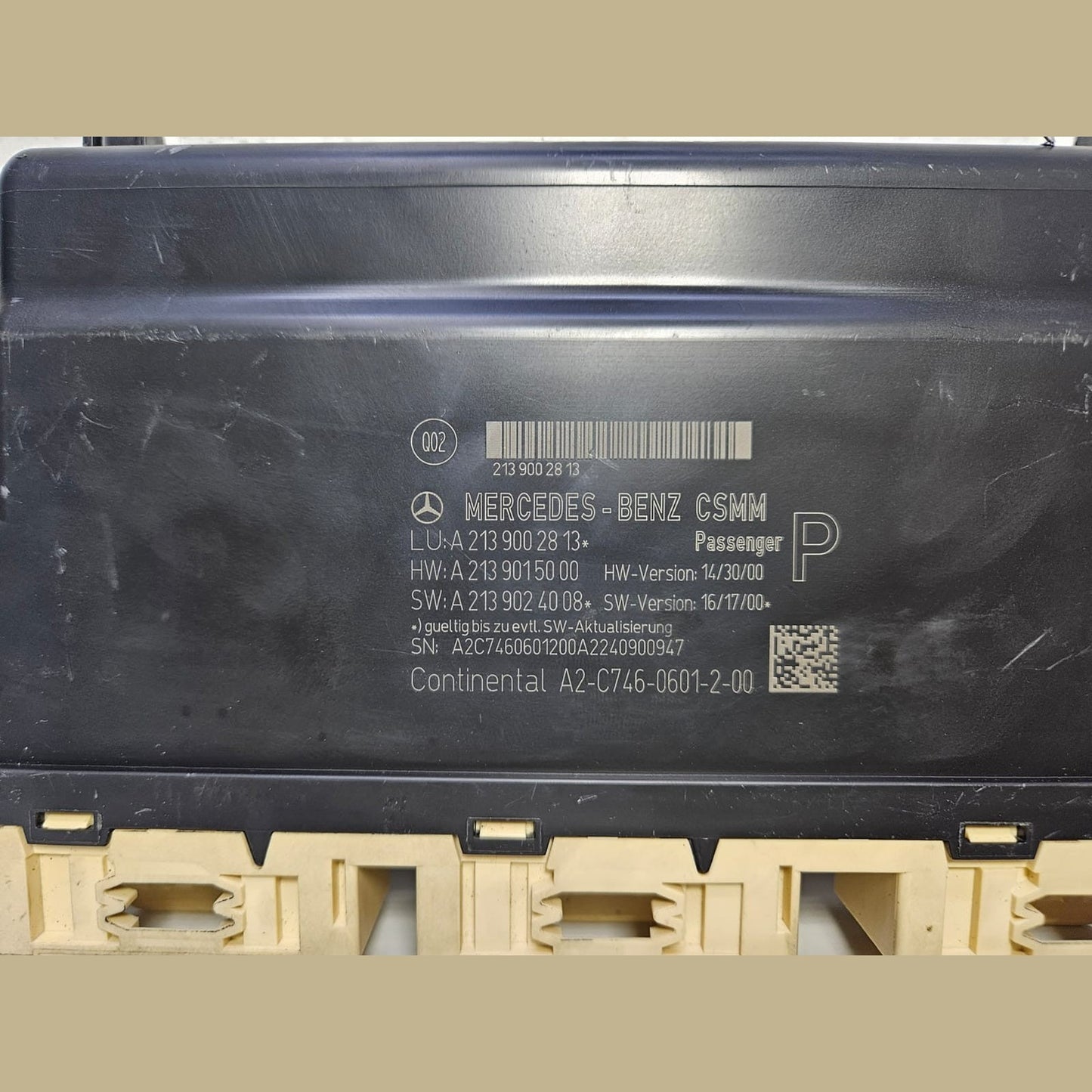 15-21 Mercedes Benz W213 E-Class Passenger Seat Control Module A213 9002813 OEM