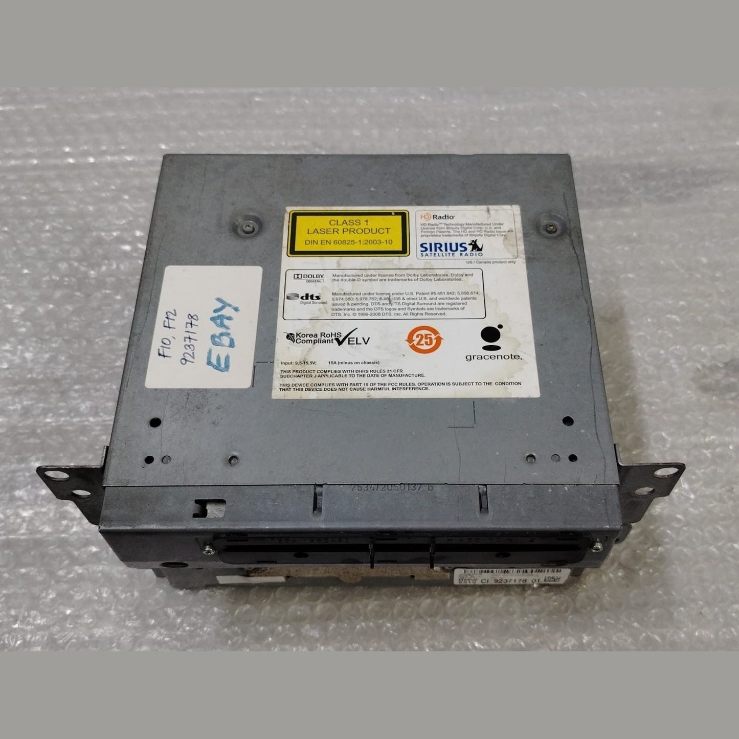 OEM BMW F10 F12 F01 F02 CIC RADIO NAVIGATION CD PLAYER HEADUNIT 9237178