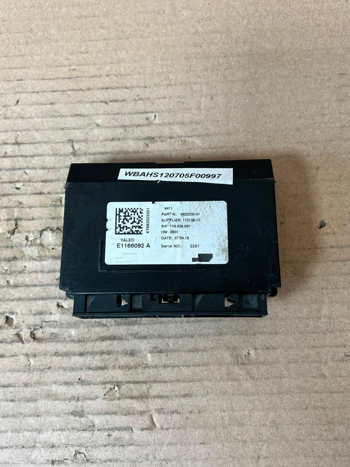 2016 BMW 1 3 4 Series F31 F36 F32 AC Comfort Control Module 6820235 OEM
