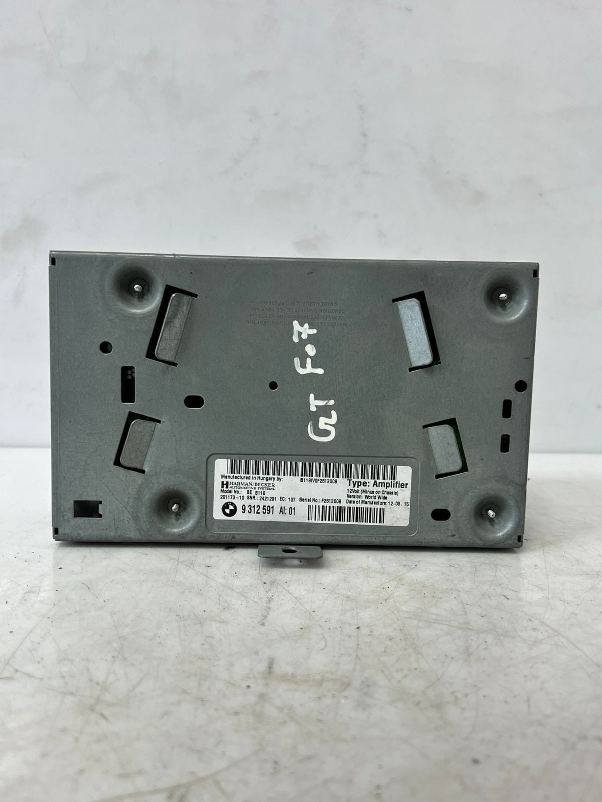 2014-2016 BMW 535i 550I GT Amplifier Hi-Fi AUDIO SOUND System 9312591 OEM