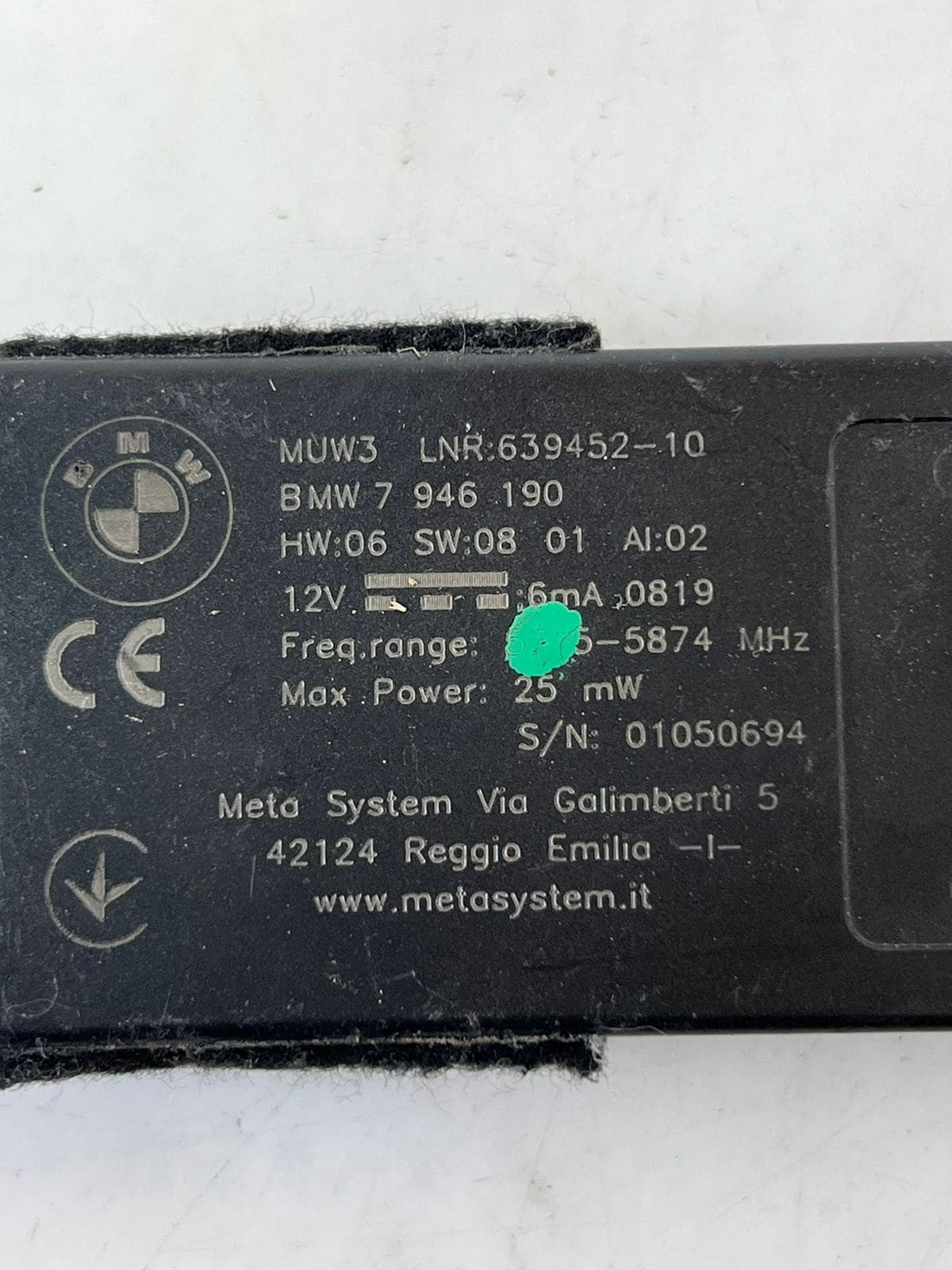 BMW G14 M8 F91 Z4 G29 CONTROL UNIT DWA ALARM SYSTEM INTERIOR PROTECTION 7946190