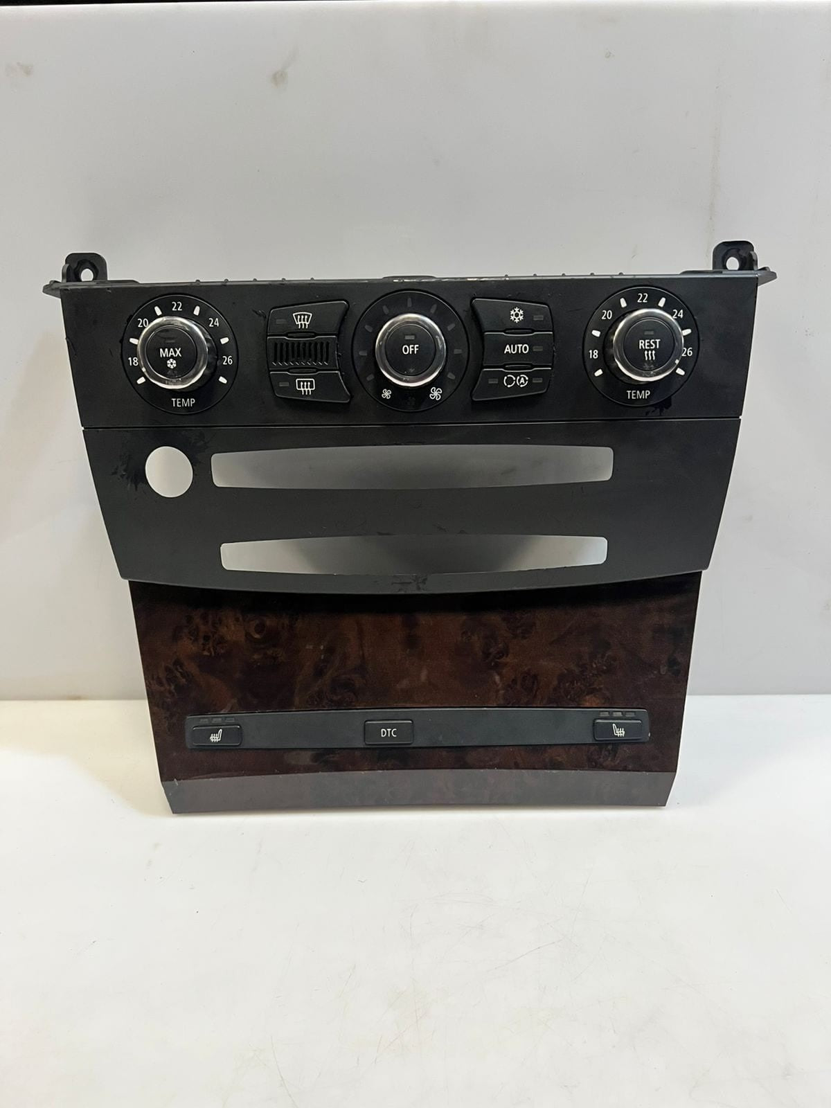 BMW 5 Series E60 E61 N62N Climate Control Unit Chrome Auto 6988504 OEM
