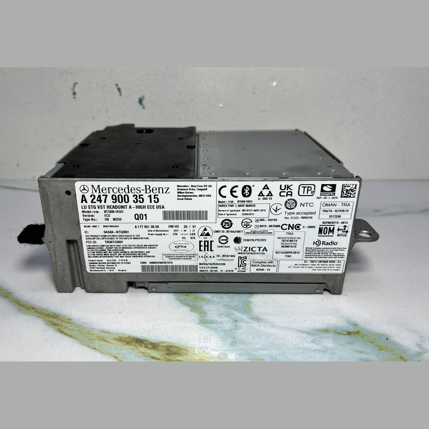 15-21 Mercedes W247 B-Class Radio Audio Multimedia Head Unit A247 9003515 OEM