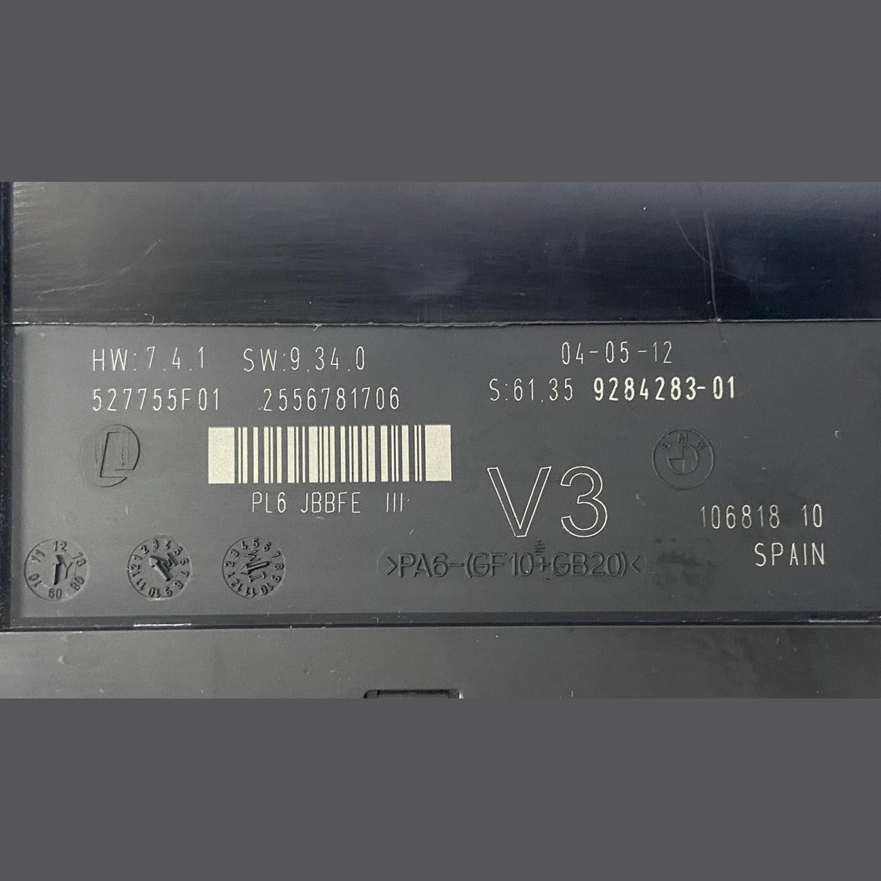 OEM BMW 5 6 series F06 F10 F12 ECU JUNCTION BOX FOR ELECTRONICS 9284283