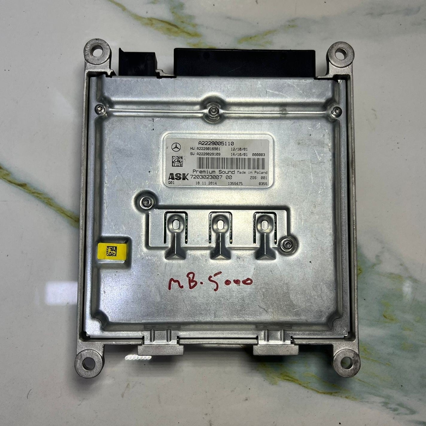 Mercedes W222 Burmester ASK Premium Sound Amplifier Assembly A222 9005110 OEM