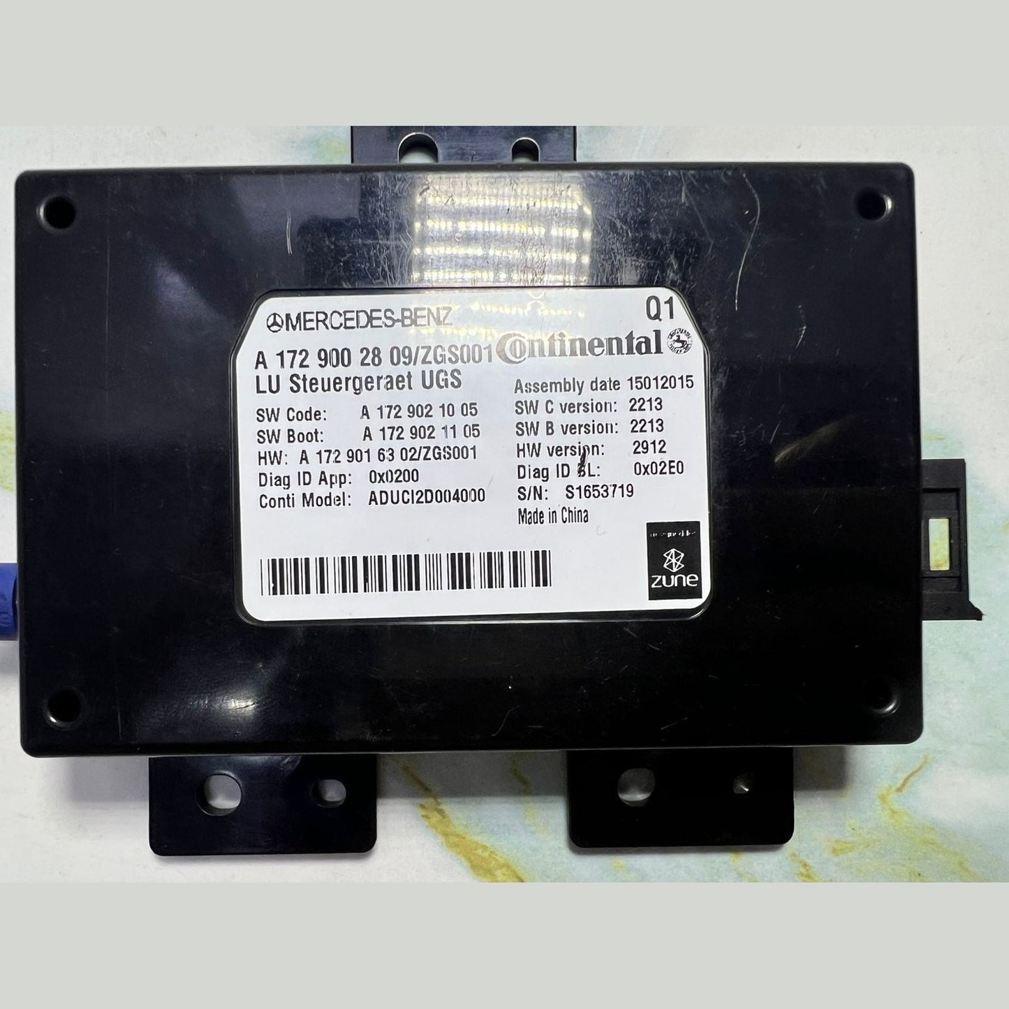 2015 Mercedes-Benz GL450 Communication Interface Control Module A1729002809 CLA