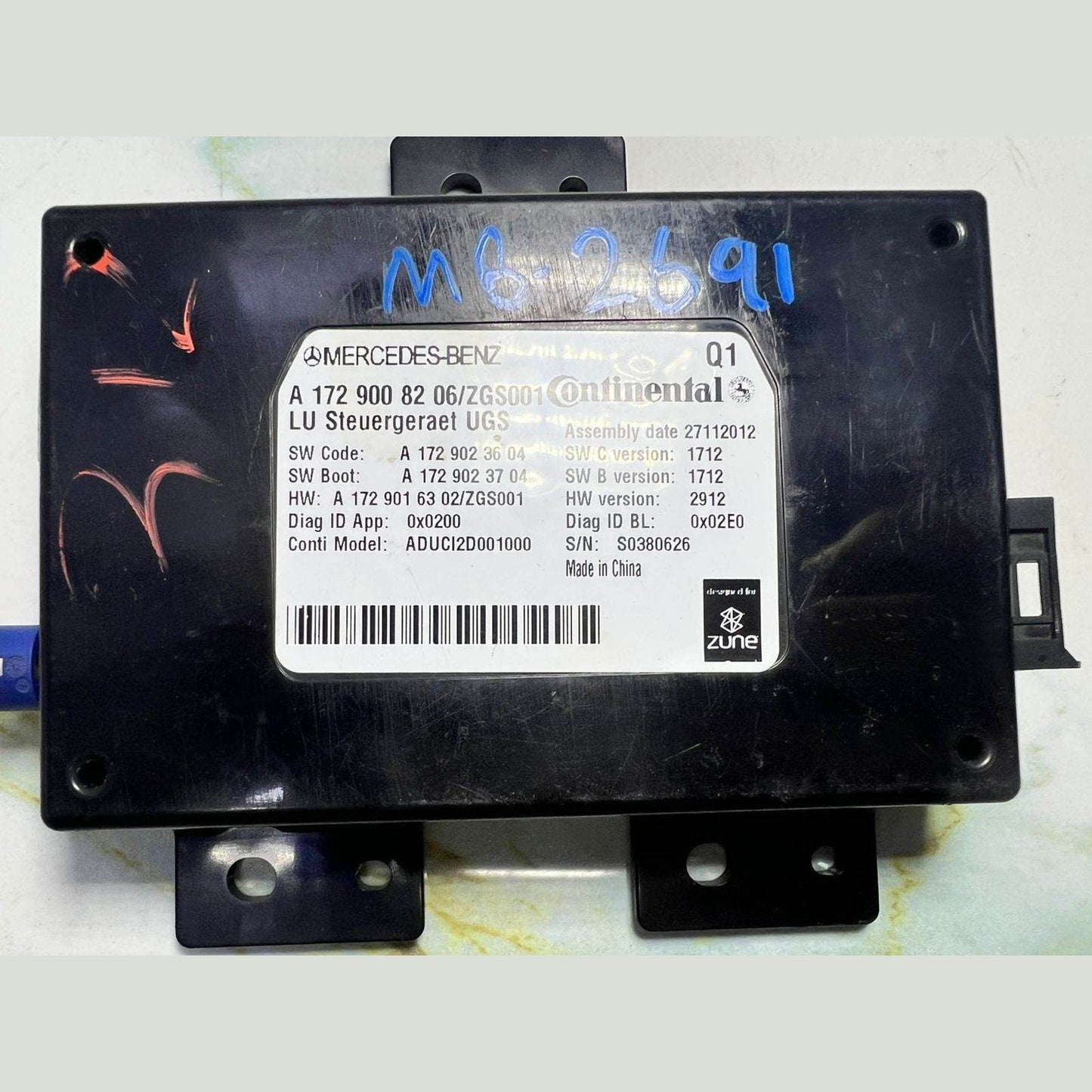 Mercedes Multimedia Control Unit A1729008206 CLS W218 and W204