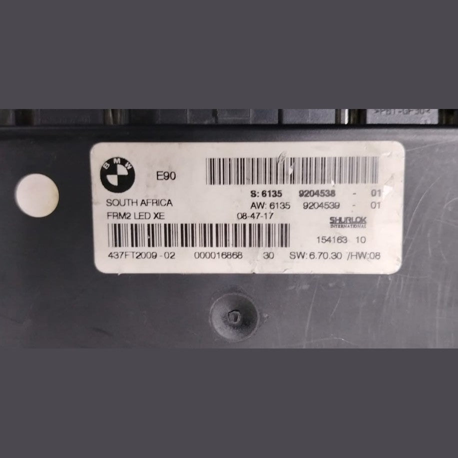 OEM BMW E90 3 series FOOTWELL LIGHT CONTROL MODULE FRM2 LED XE XENON 9204538