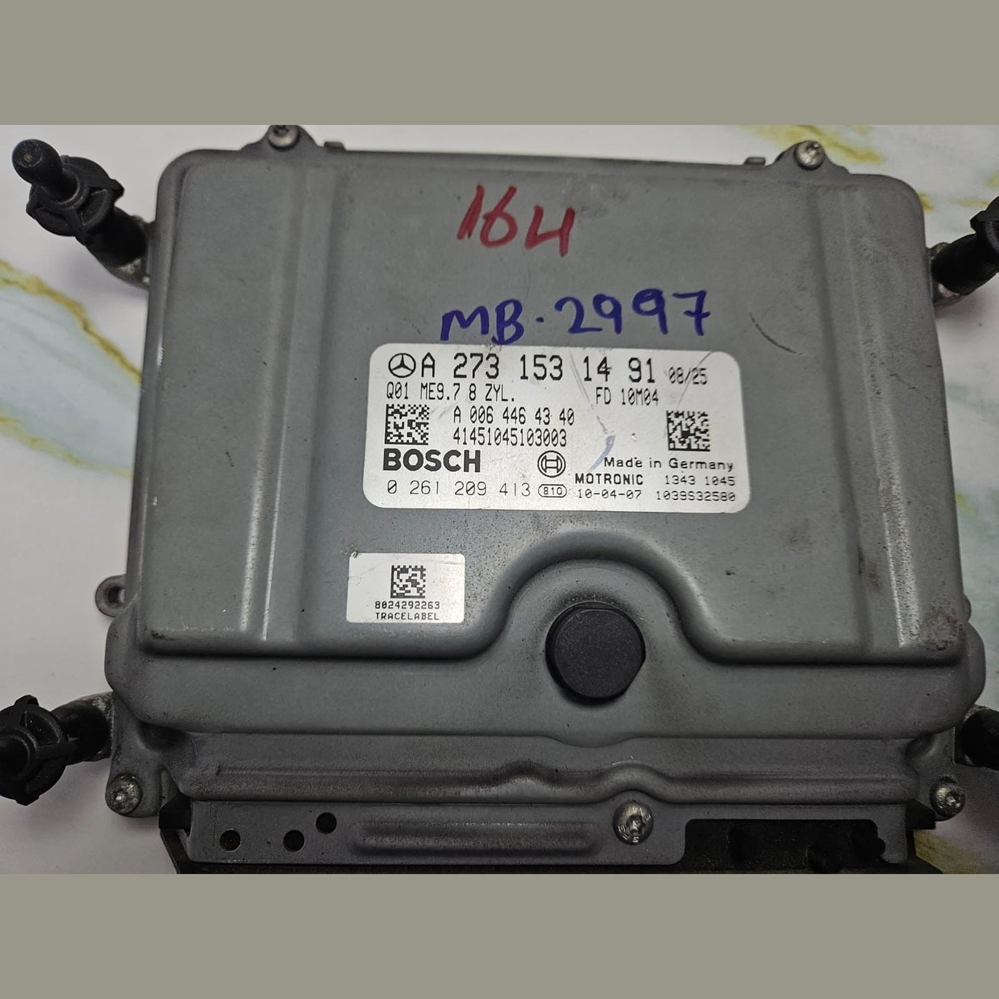 07-12 Mercedes W164 GL ML GLE ECU Engine Control Module Unit A273 1531491 OEM
