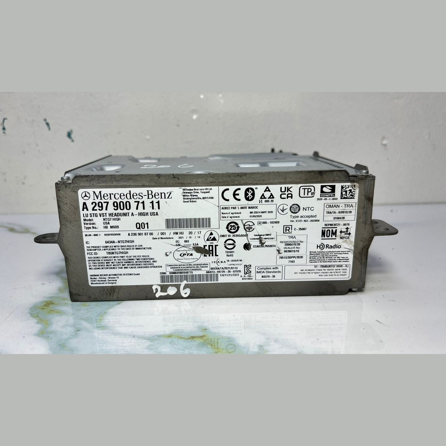 20-25 Mercedes W206 C-Class Radio Audio Multimedia Head Unit A297 9007111 OEM