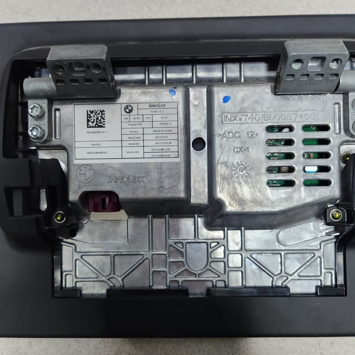 BMW Rear Compartment Monitor 9384085 G30 G31 G11 G12 F15 F16 5 6 7 Series X5 X6