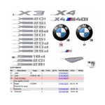 Load image into Gallery viewer, 2011-17 BMW X3 F25 Trunk Lid Tailgate Rear Badge Emblem Logo 5114 7364375 OEM