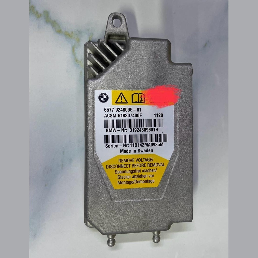 OEM BMW 2011 5 SERIES F10 F11 SRS CONTROL MODULE ECU 9248096
