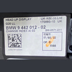 Load image into Gallery viewer, OEM BMW M440I G20 G26 G80 HEAD UP DISPLAY SCREEN MONITOR MODULE 9442012