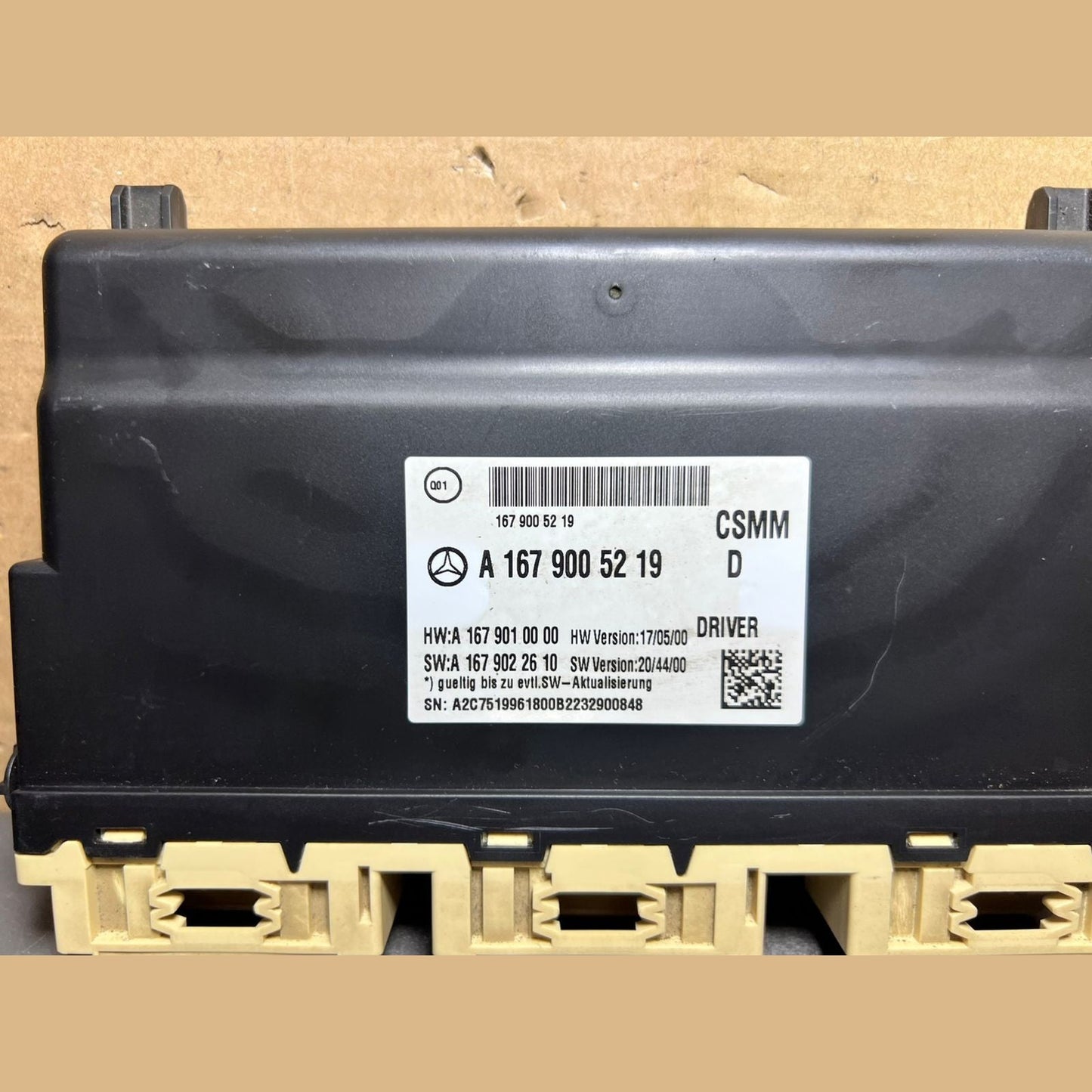 2017-2021 Mercedes Benz W167 GLE Driver Seat Control Module A167 9005219 OEM