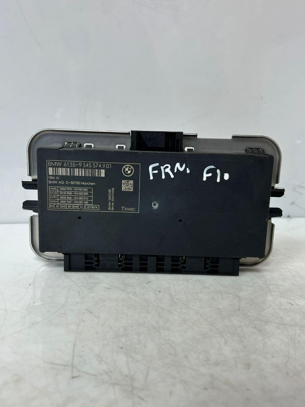 BMW 2013-2015 FRM3 for F10 LED ADAPTIVE 5 Series LCI Footwell Module 9345374 OEM