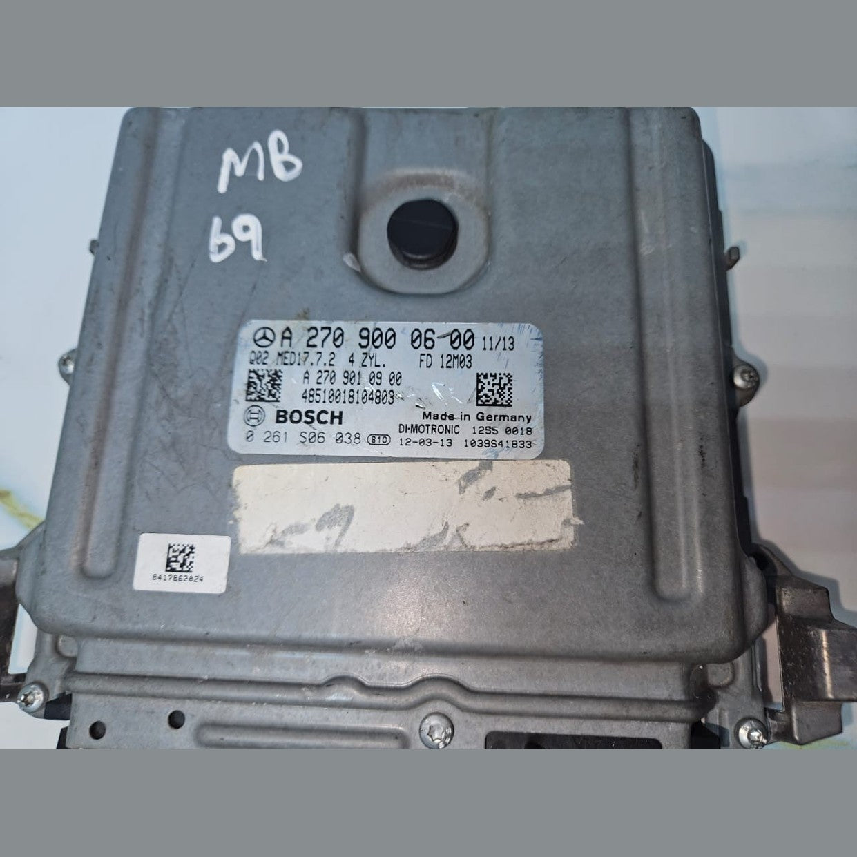 12-13 Mercedes W246 B-Class Engine Control Module Unit ECM ECU A270 9000600 OEM