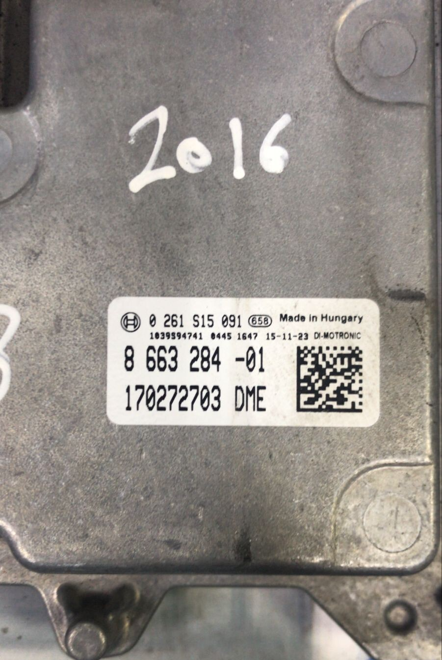 OEM BMW F20 B38 2016 ENGINE CONTROL UNIT ECU SET WITHOUT KEY 8663284 BOSCH