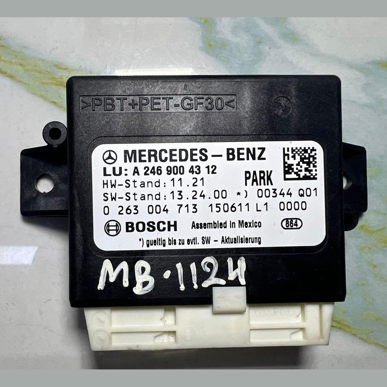 14-15 Mercedes B250 Parktronic Control Module A2469004312 B-Class W246 GLK W204