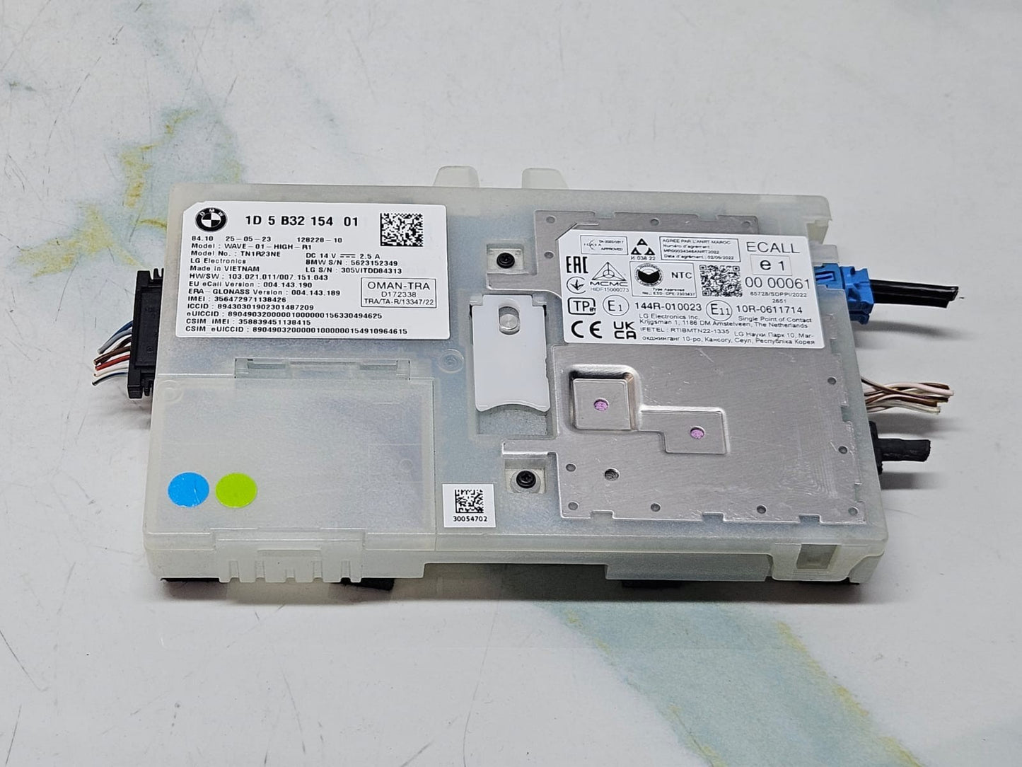 BMW X6 G06 TELEMATICS ANTENA CONTROL MODULE ECU 5B32154 OEM