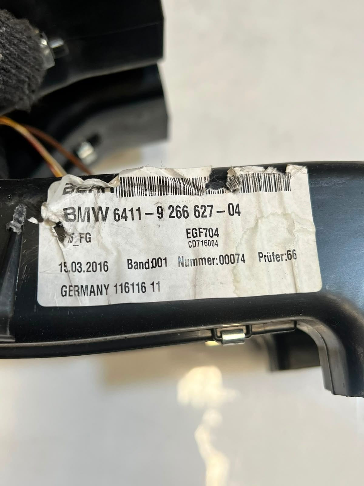 2014-2018 BMW X5 F15 and X6 F16 Rear Blower AC SEAT HEATING Motor 9266627 OEM