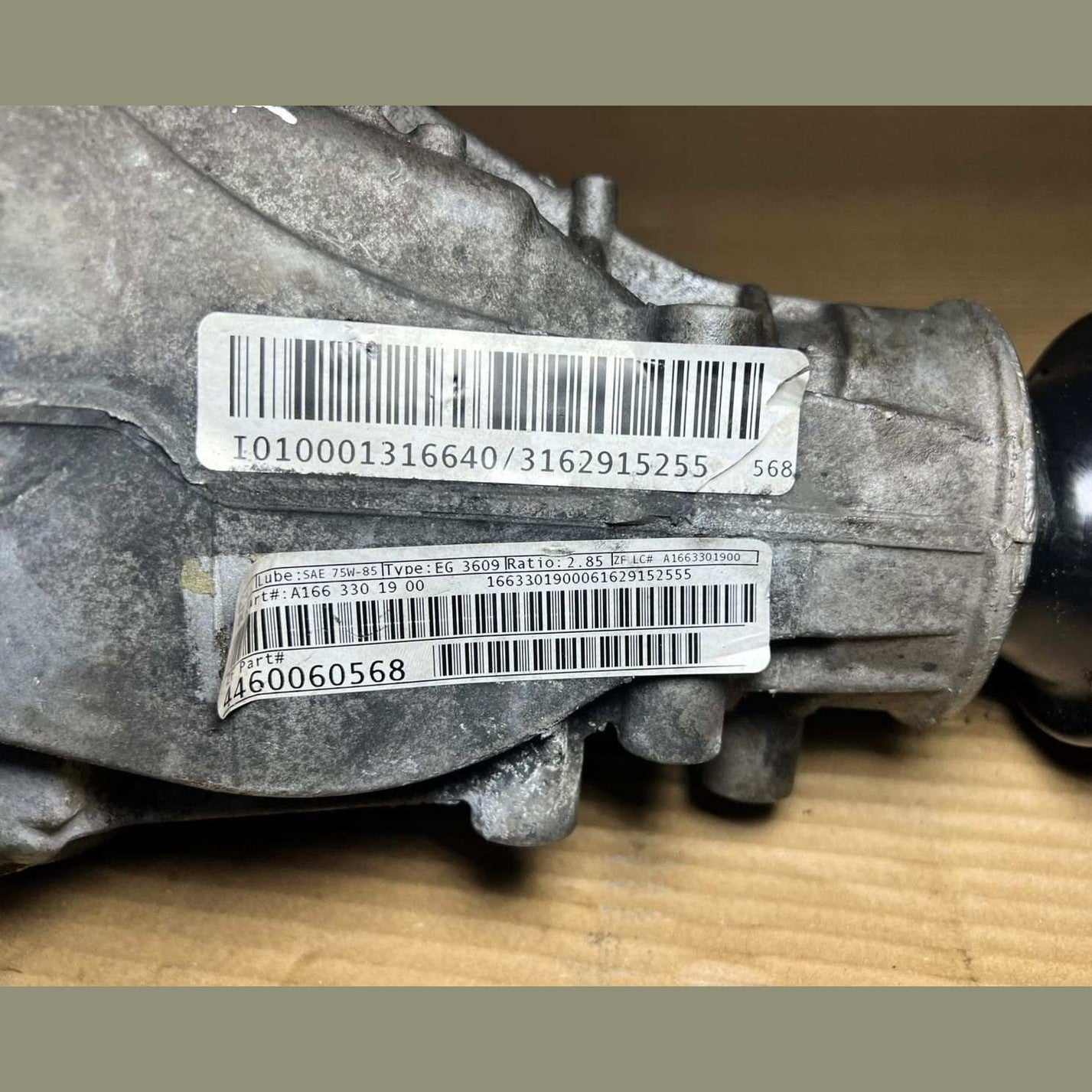 Mercedes-Benz Front Axle Differential A1663301900/ Ratio 2.85 W166 GLE