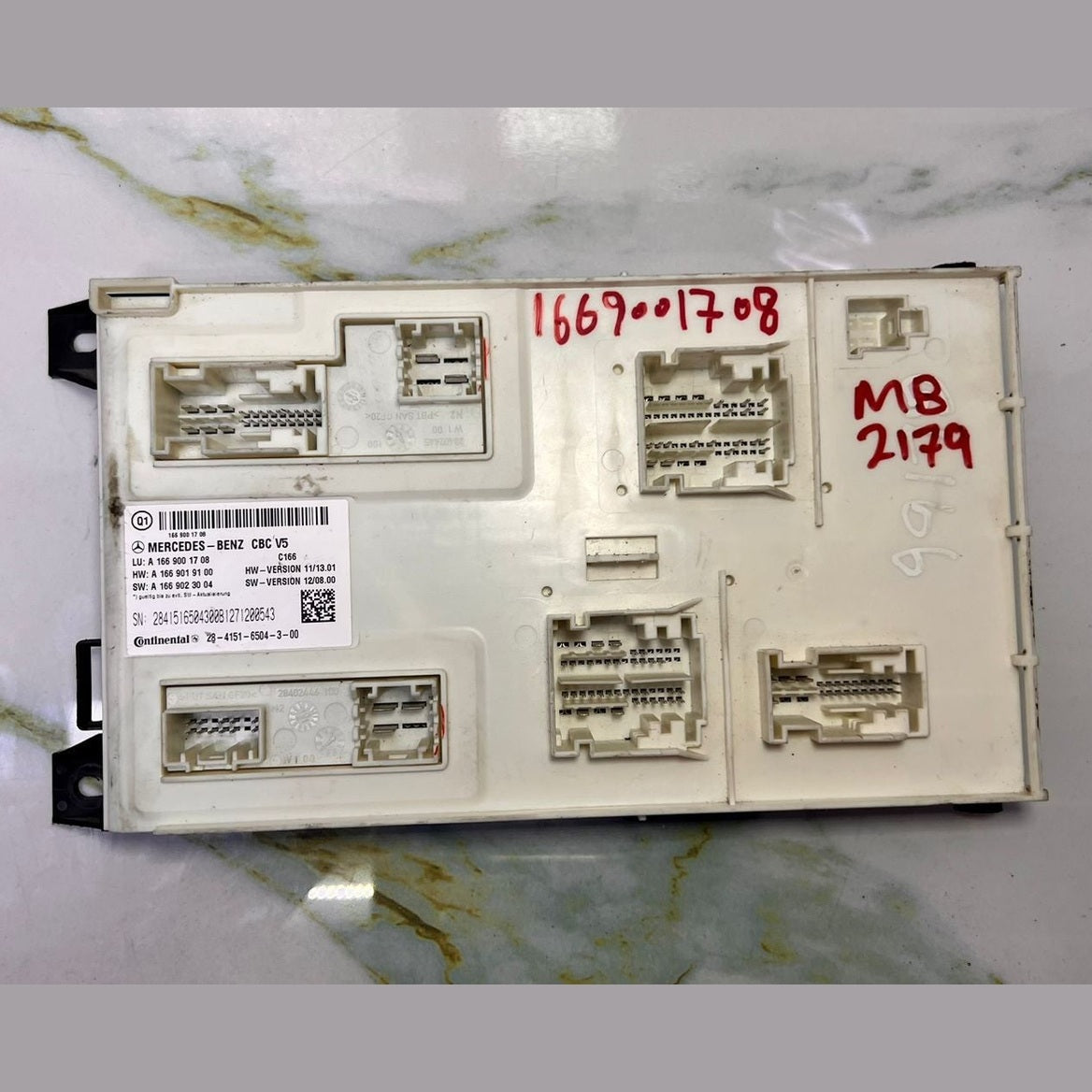 Mercedes-Benz ML350 Comfort Control Unit A 166 9001708 W166 M-Class and GLS