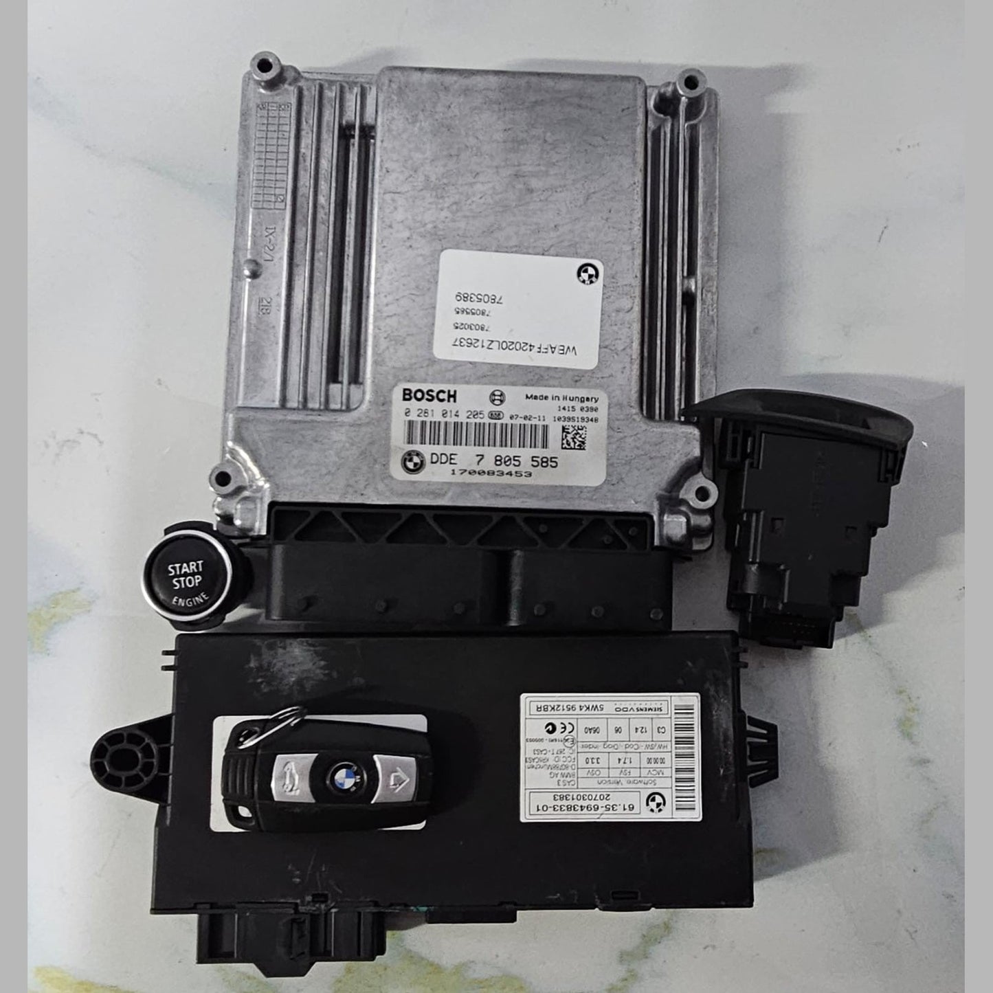 OEM BMW X5 E70 M57 ENGINE CONTROL UNIT SET DDE 7805585