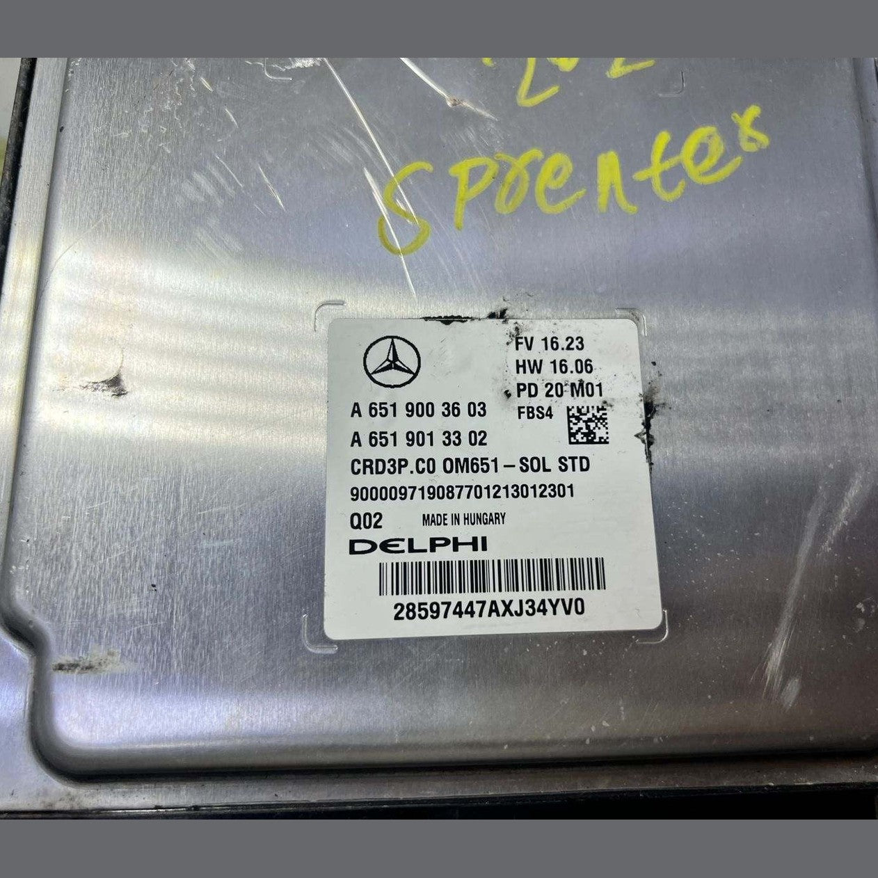 2019 Mercedes-Benz Sprinter Engine Control Module A6519003603 W906 W907