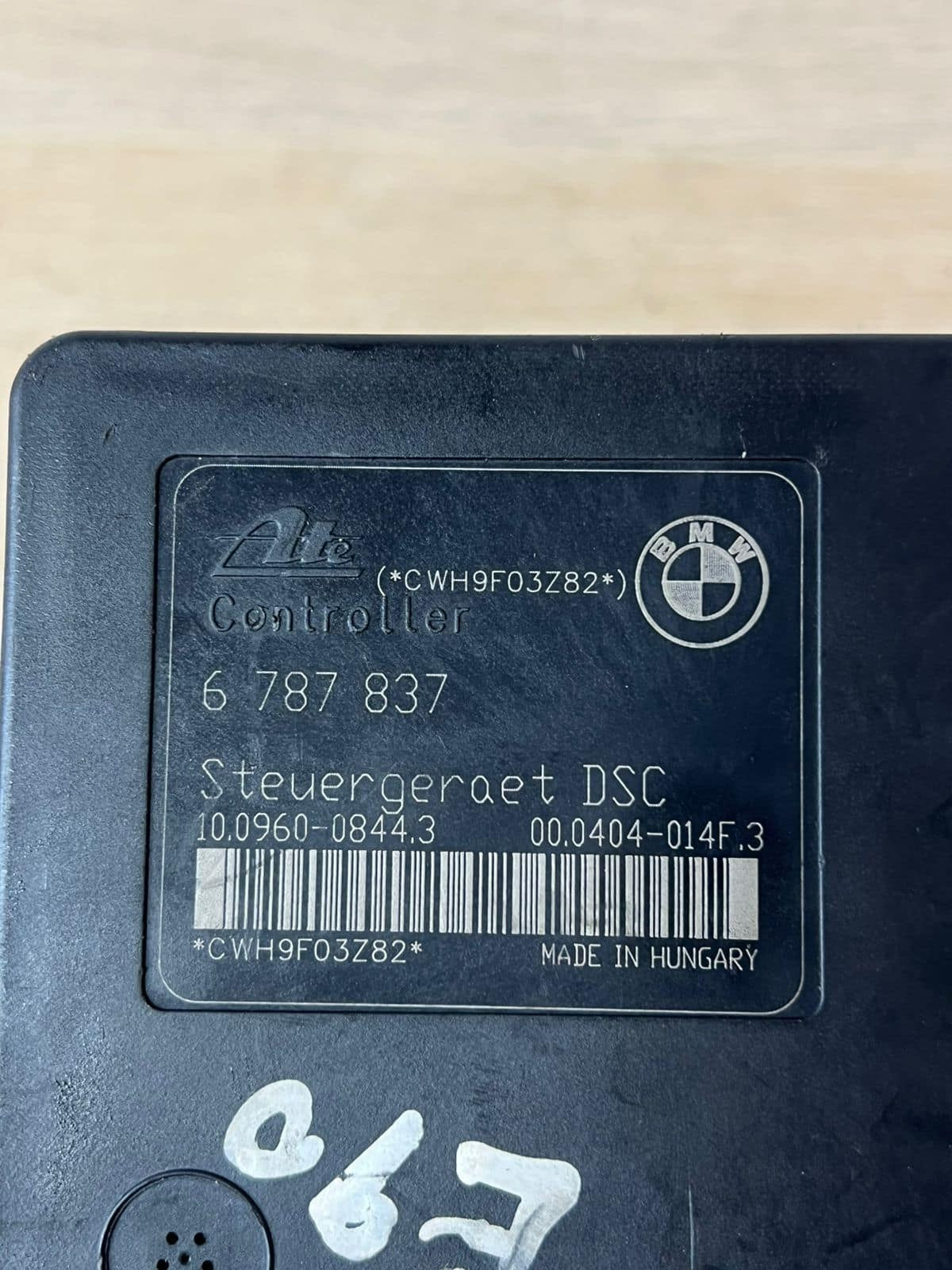 BMW 1 3 series E81 E82 E87 E90 E91 E92 ABS DSC BRAKE PUMP CONTROLLER 6787837