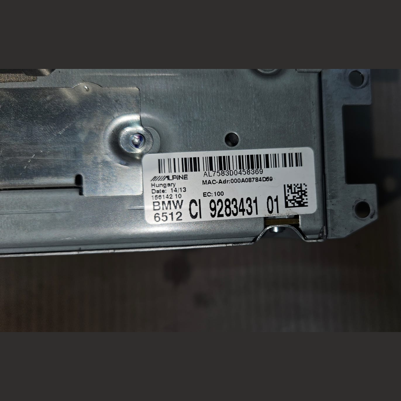 BMW X1 E84 LCI HEAD UNIT LCD IDRIVE SET CI 9283431 2013