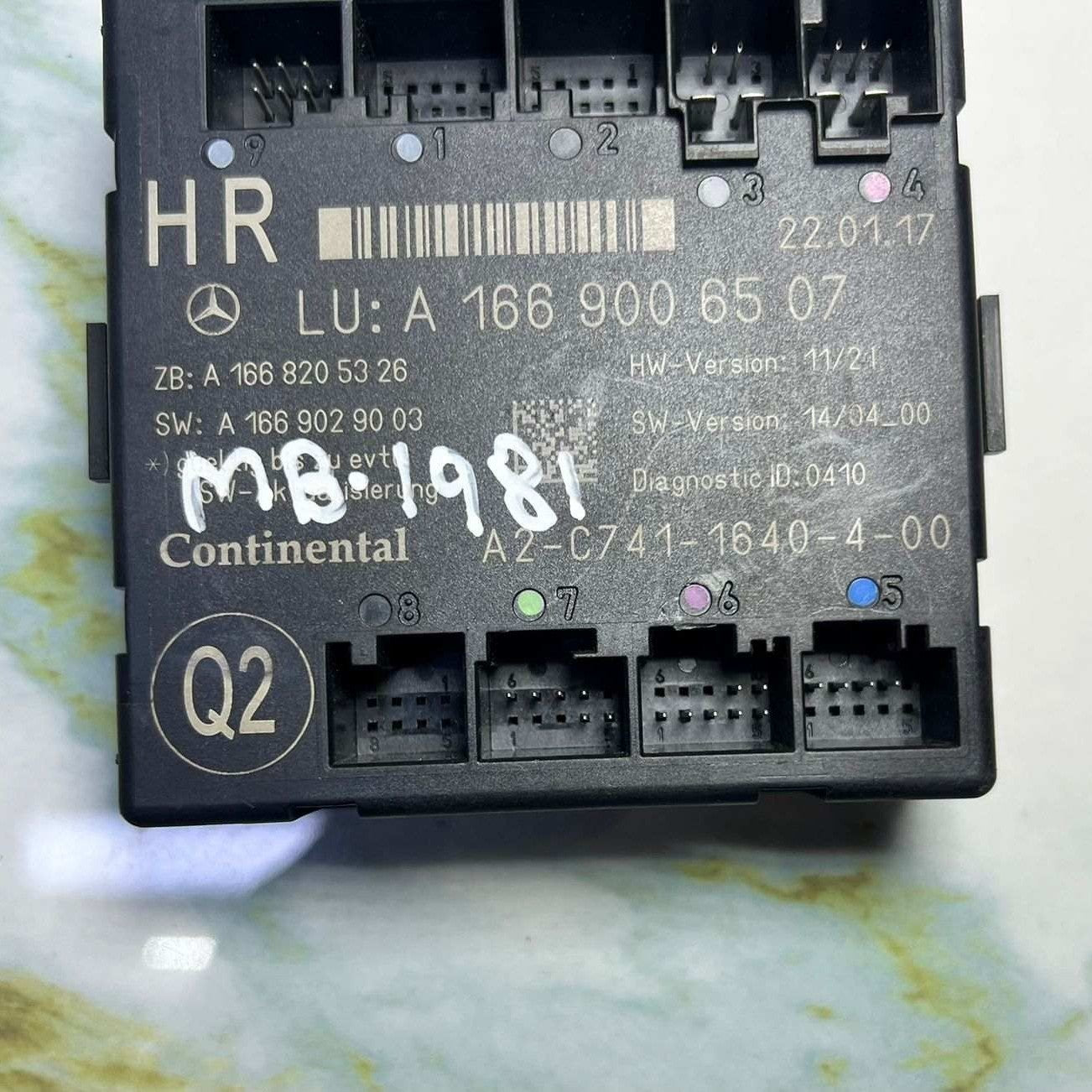 Mercedes Benz W166 ML GL GLE Door Control Module A1669006507 /GLS X166