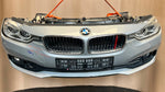 Load image into Gallery viewer, BMW F30 2015-2017 318i LCI B38 3-CYLINDER FACELIFT COMPLETE NOSE CUT FRONT BUMPER LED HEADLIGHTS GRILLE OEM USED