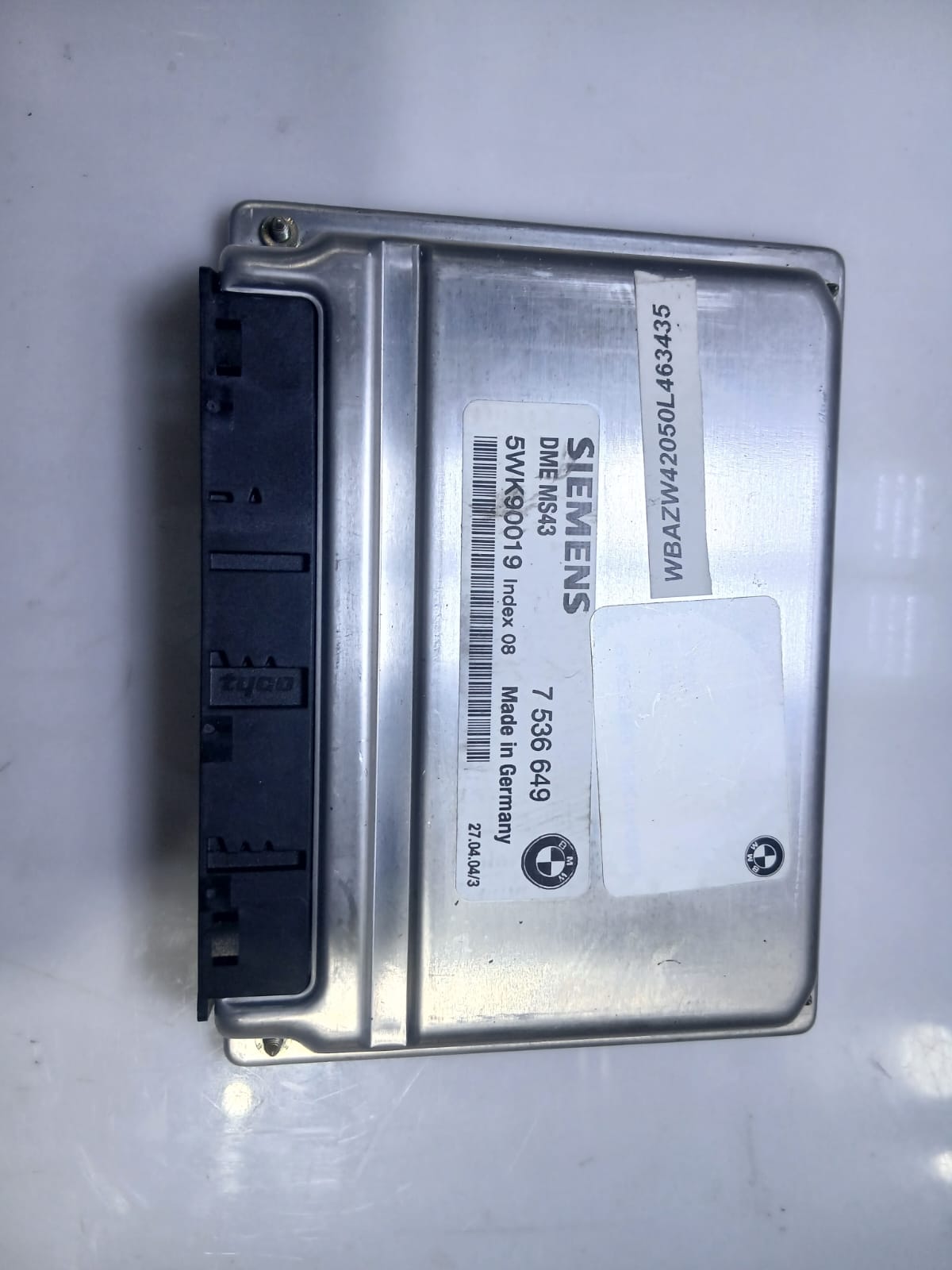 BMW 325i E46 M54 MS43 Engine Control Module ECU 7536649 5WK90019 OEM 2001-2005