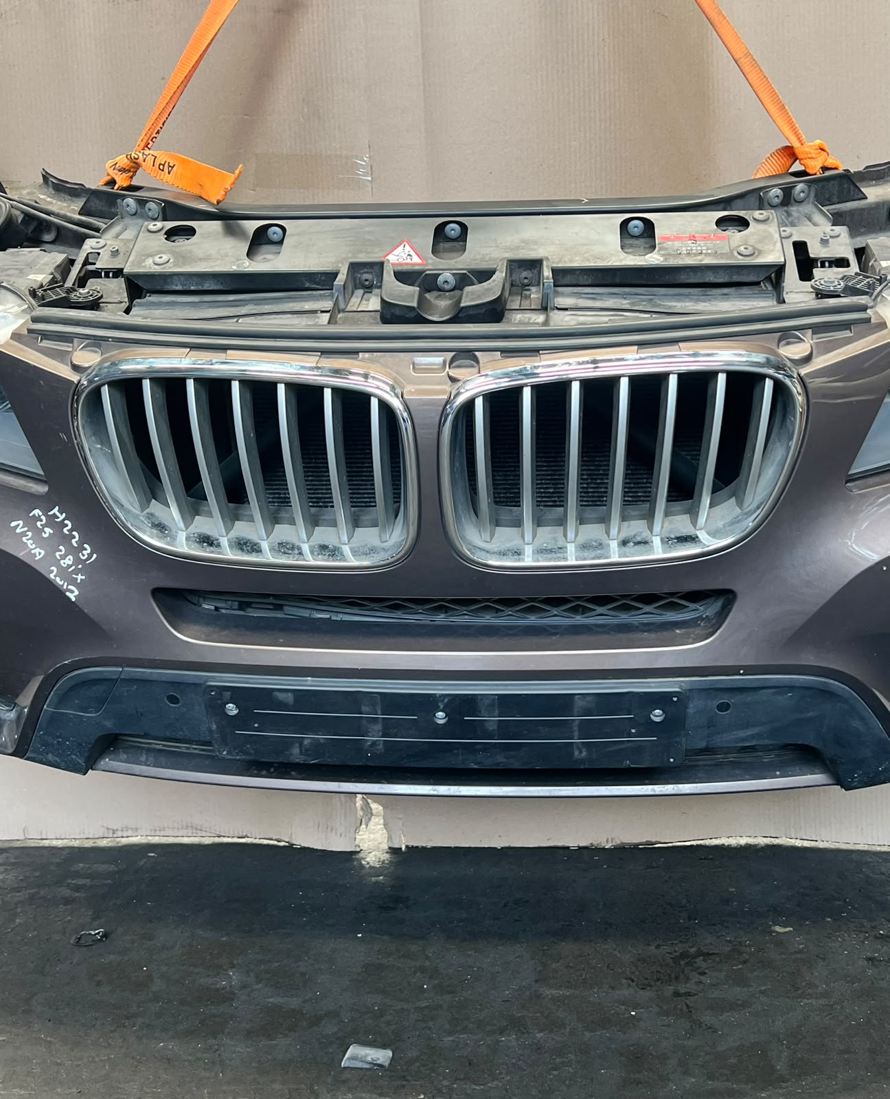 2012 BMW X3 F25 xDrive28i N20 Complete Front Nose Cut Headlights Grille OEM