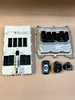 قم بتحميل الصورة إلى عارض الصور، 2013 BMW 328i F30 N20 ECU DME FEM Key Complete Set 8610635 0261S09264 OEM