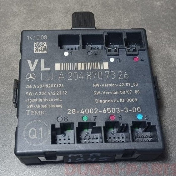 08-15 Mercedes W204 C-Class Front Left Door Control Module A204 8707326 OEM