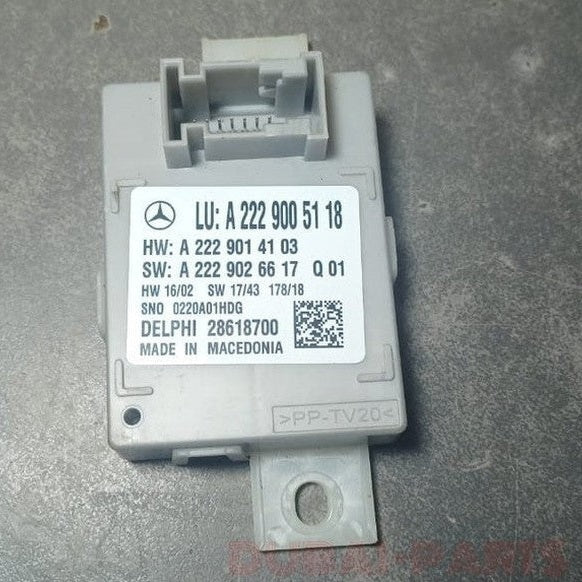 Mercedes Benz W222 Interior Ambient Light Lamp Control Module Unit A222 9005118