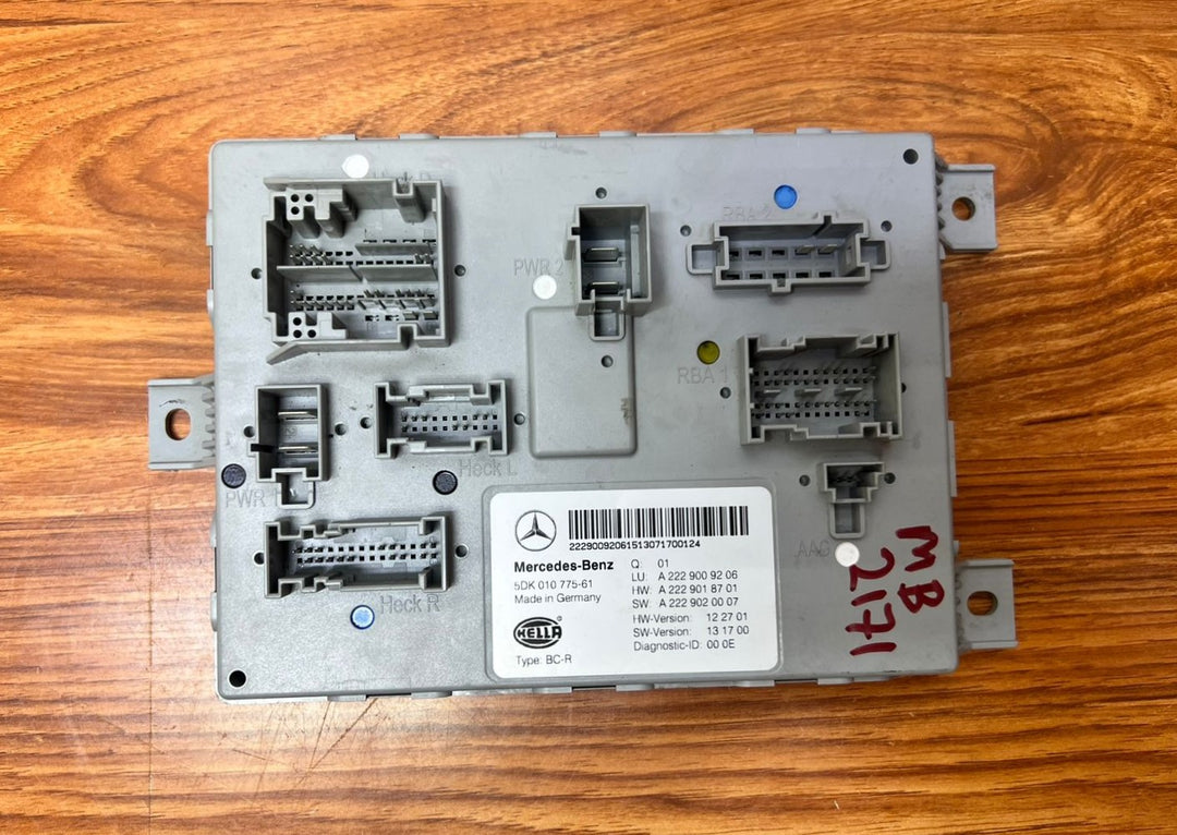2015 Mercedes-Benz S400 SAM Body Control Unit A2229009206 S-Class W222 OEM