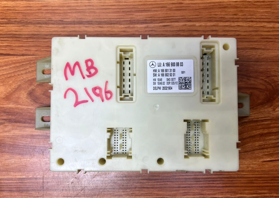 2011-2015 Mercedes-Benz ML63 AMG Rear SAM Signal Activation Control Module A1669008803 W166 W292 GLE OEM
