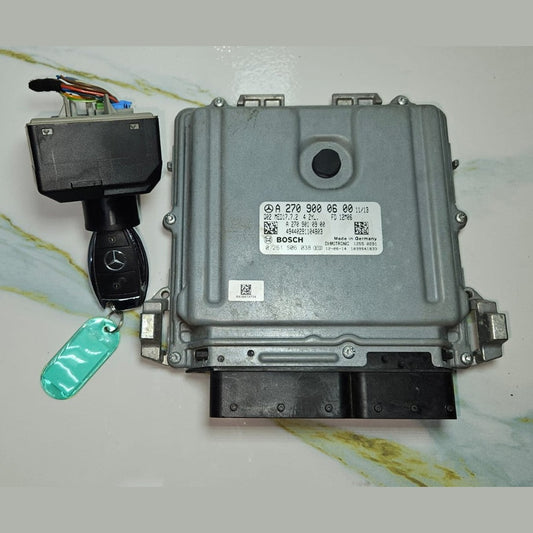Mercedes CLA ECU Engine Control Module Ignition Key Switch Set A270 9000600 OEM