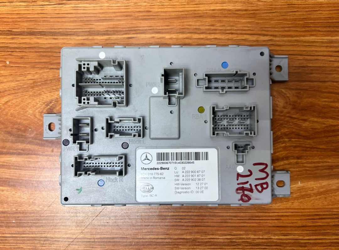 Mercedes-Benz S-Class Rear SAM Body Control Module A2229006707 W222 OEM