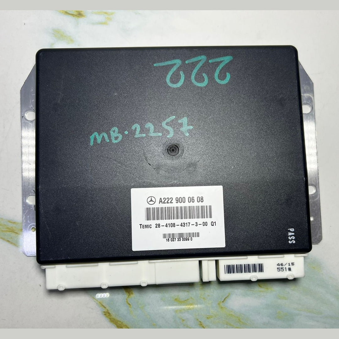 15-20 Mercedes W222 S-Class Air Suspension Control Unit Module A222 9000608 OEM
