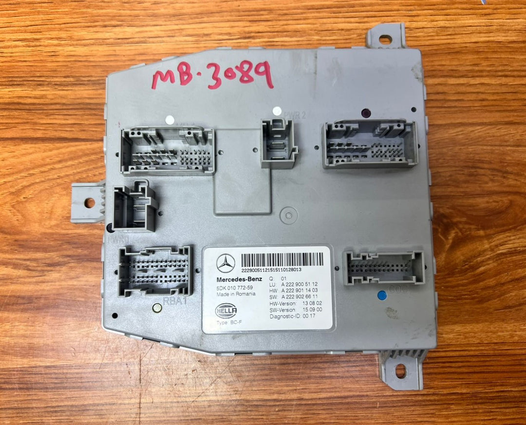 Mercedes-Benz S-Class Front Comfort Body Control Module A2229005112 W222 OEM